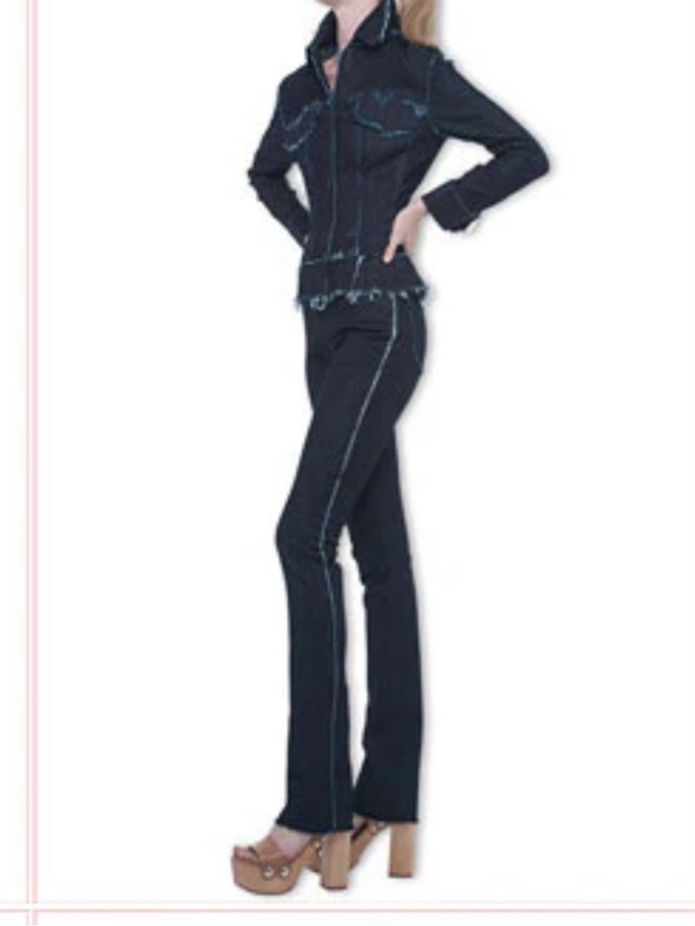 Norma Kamali, rare denim ankle pants